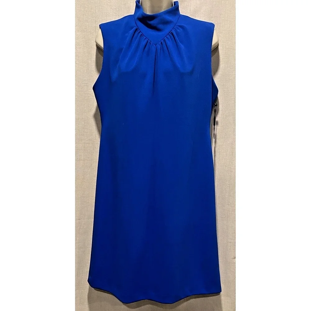 calvin klein blue sleeveless dress Calvin Klein Sheath Dress - Ultramarine